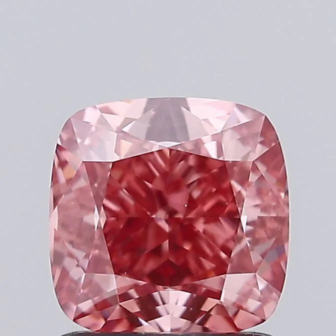 1.51ct Cushion modified Lab Grown Diamond (Colour Fancy Vivid Pink, Clarity VVS1, IGI Certified)