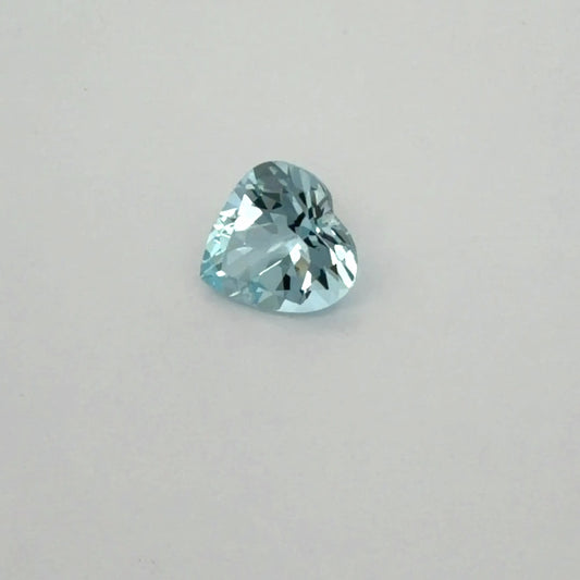 1.51ct Heart Natural Aquamarine (Colour Blue, Clarity Eye Clean, Cut Faceted)