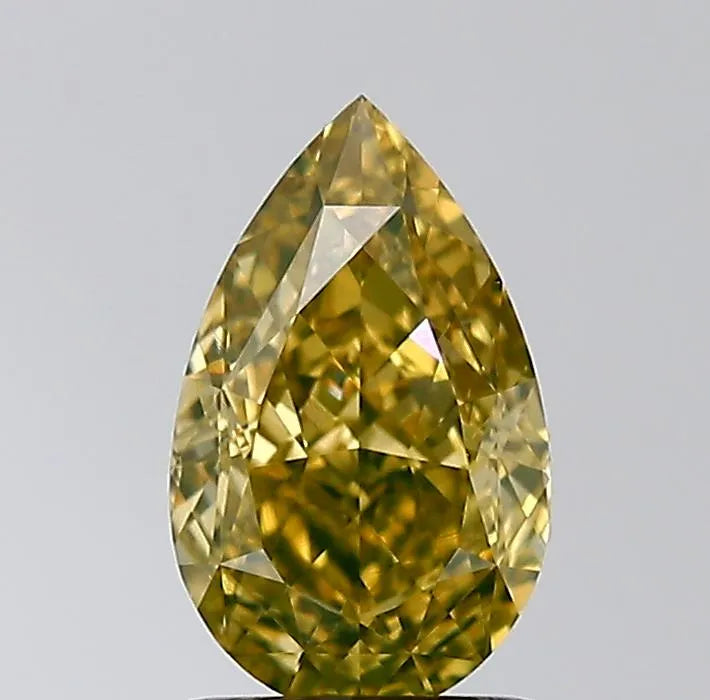 1.51ct Pear Natural Diamond (Colour Fancy Deep Brownish Yellow, Clarity VS2, GIA Certified)