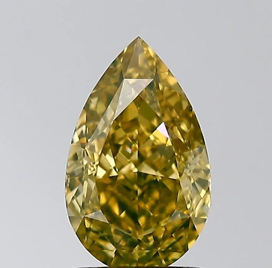 1.51ct Pear Natural Diamond (Colour Fancy Deep Brownish Yellow, Clarity VS2, GIA Certified)