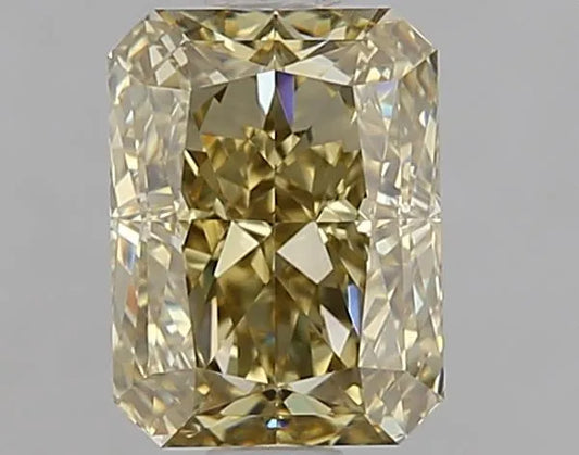 1.51ct Radiant Natural Diamond (Colour Fancy Yellow Brown, Clarity VVS1, Cut GD, GIA Certified)