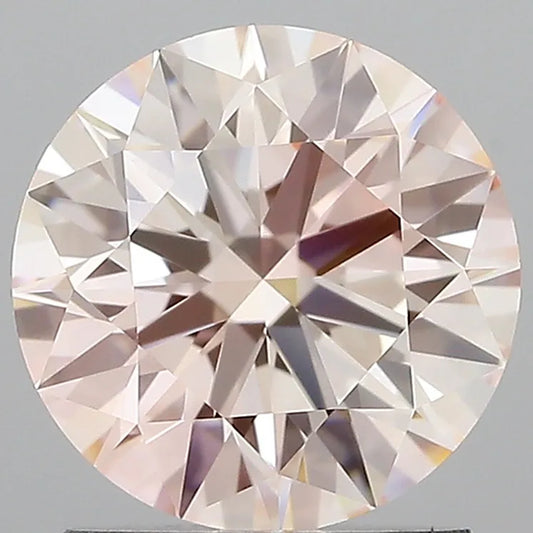 1.51ct Round Lab Grown Diamond (Colour Fancy Light Pink, Clarity VVS1, Cut ID, IGI Certified)