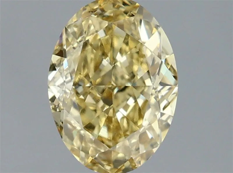 1.54ct Oval Lab Grown Diamond (Colour Fancy Intense Yellow, Clarity VVS2, IGI Certified)