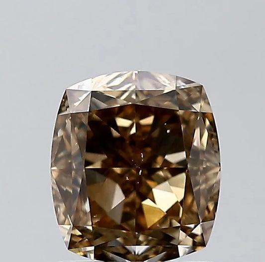1.57ct Cushion modified Natural Diamond (Colour Brown, Clarity VS2, Cut VG, IGI Certified)