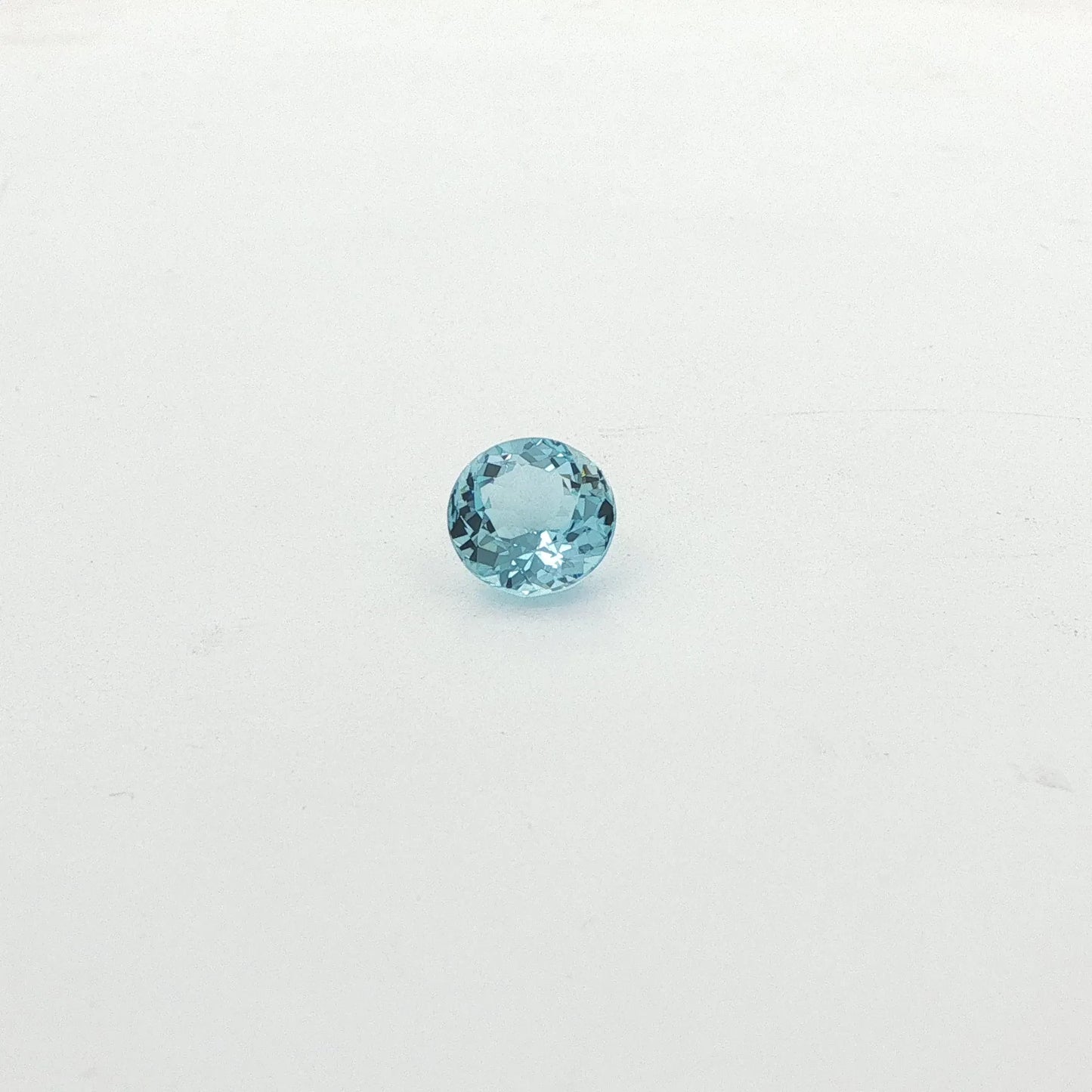 1.60ct Round Natural Aquamarine (Colour Blue, Clarity Eye Clean, Cut Faceted)