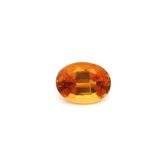 1.66ct Oval Natural Tourmaline (Colour Orange, Clarity Eye Clean, Cut Faceted)
