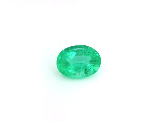 1.71ct Oval Natural Emerald (Colour Green, Clarity Slightly Included, Cut Faceted)