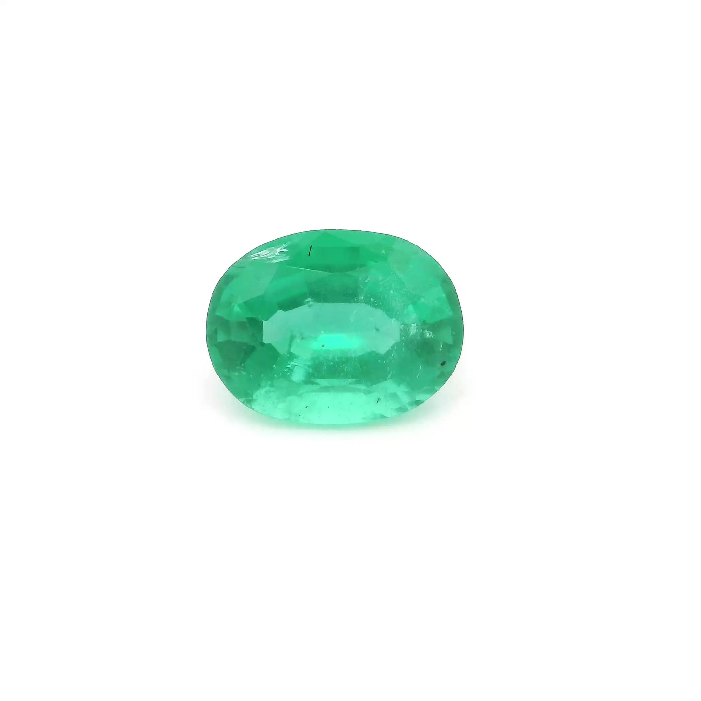 1.72ct Oval Natural Emerald (Colour Green, Clarity Slightly Included, Cut Faceted)