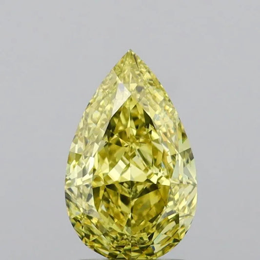 1.72ct Pear Natural Diamond (Colour Fancy Brownish Yellow, Clarity VS2, GIA Certified)