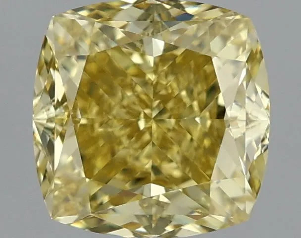 1.89ct Cushion brilliant Natural Diamond (Colour Fancy Brownish Yellow, Clarity VS2, GIA Certified)