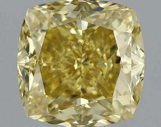 1.89ct Cushion brilliant Natural Diamond (Colour Fancy Brownish Yellow, Clarity VS2, GIA Certified)