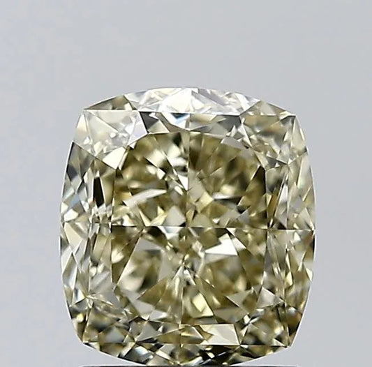 1.89ct Cushion brilliant Natural Diamond (Colour Fancy Yellow, Clarity VVS1, GIA Certified)