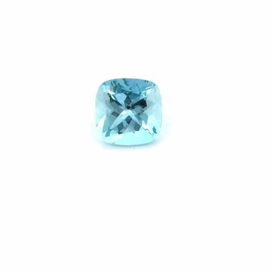 1.96ct Cushion Natural Aquamarine (Colour Blue, Clarity Eye Clean, Cut Faceted)