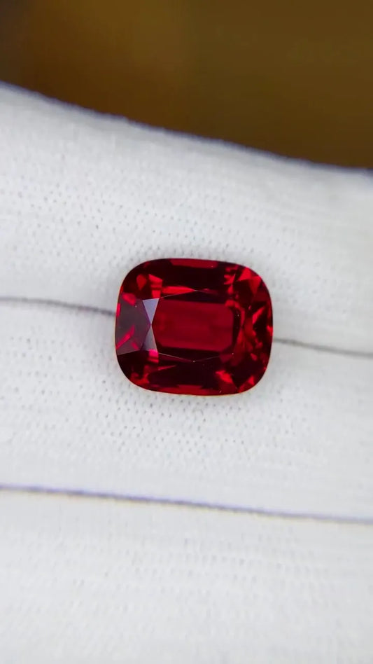 10.03ct Cushion Natural Ruby (Colour Red, Clarity Eye Clean, Cut Faceted)