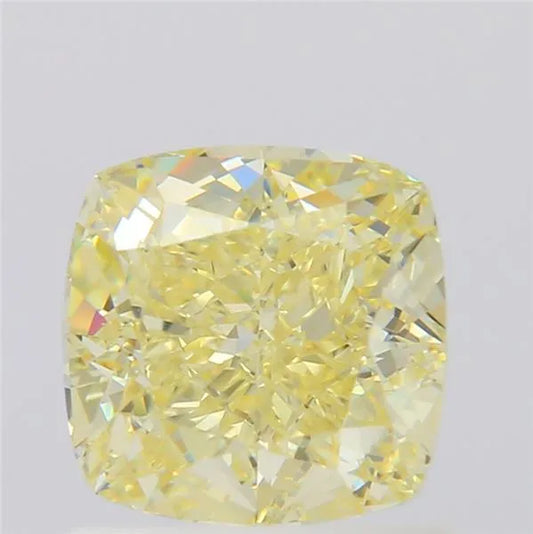 1.05ct Cushion modified Natural Diamond (Colour Fancy Light Yellow, Clarity VVS1, GIA Certified)