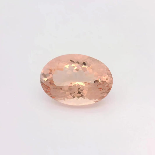 11.28ct Oval Natural Morganite (Colour Pink, Clarity Eye Clean, Cut Faceted)