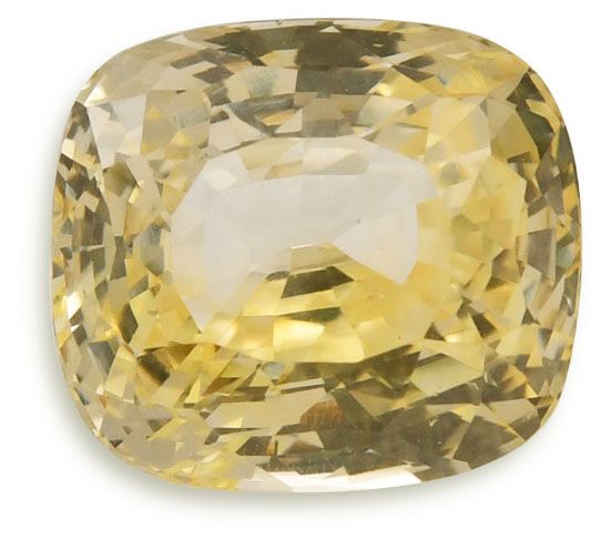 11.50ct Cushion Natural Sapphire (Colour Yellow, Clarity Eye Clean, Cut Faceted)