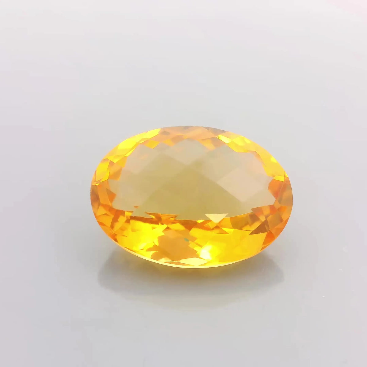11.72ct Oval Natural Citrine (Colour Yellow, Clarity Eye Clean, Cut Faceted)