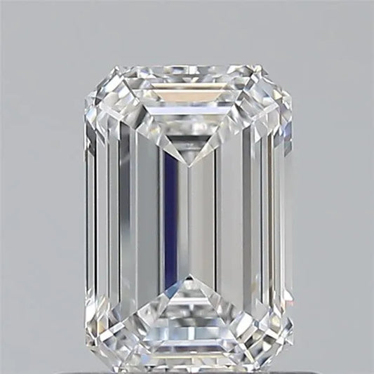 0.72ct Emerald Natural Diamond (Colour D, Clarity FL, GIA Certified)