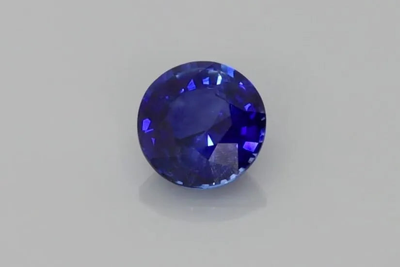 0.74ct Round Natural Sapphire (Colour Blue, Clarity Eye Clean, Cut Faceted)