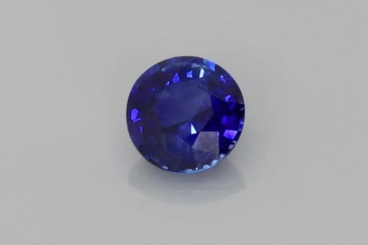 0.74ct Round Natural Sapphire (Colour Blue, Clarity Eye Clean, Cut Faceted)