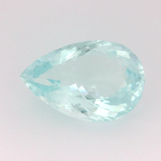 13.42ct Pear Natural Aquamarine (Colour Blue, Clarity Slightly Included, Cut Faceted)