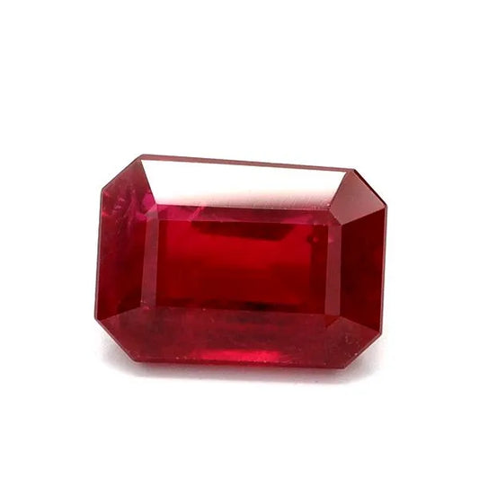 1.16ct Emerald Natural Ruby (Colour Red, Clarity Slightly Included, Cut Faceted)