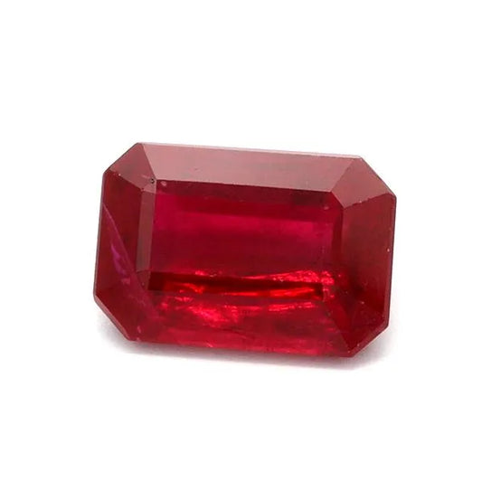 1.09ct Emerald Natural Ruby (Colour Red, Clarity Slightly Included, Cut Faceted)