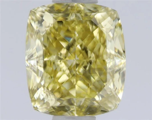 0.80ct Cushion brilliant Natural Diamond (Colour Fancy Brownish Yellow, Clarity VS2, GIA Certified)