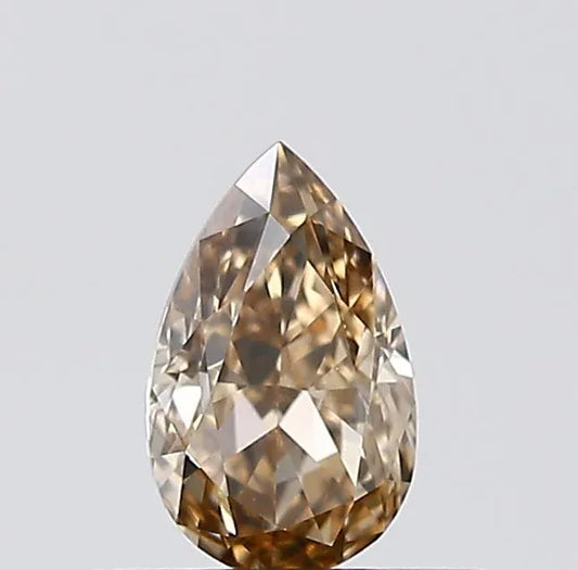 0.33ct Pear Natural Diamond (Colour Brown, Clarity VS1, Cut VG, IGI Certified)