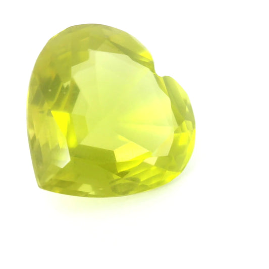 16.79ct Heart Natural Quartz (Colour Yellow, Clarity Eye Clean, Cut Faceted)