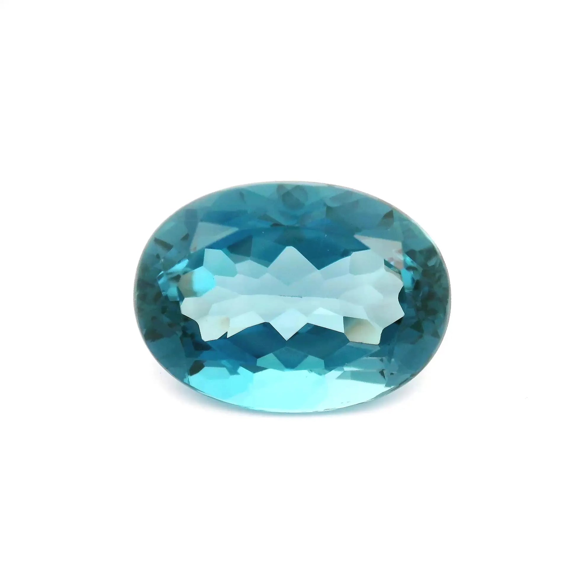 16.82ct Oval Natural Topaz (Colour Blue, Clarity Eye Clean, Cut Faceted)