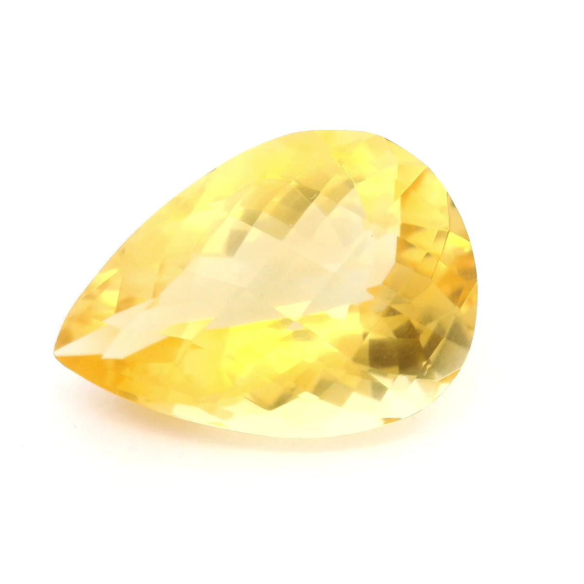 18.12ct Pear Natural Citrine (Colour Yellow, Clarity Eye Clean, Cut Faceted)
