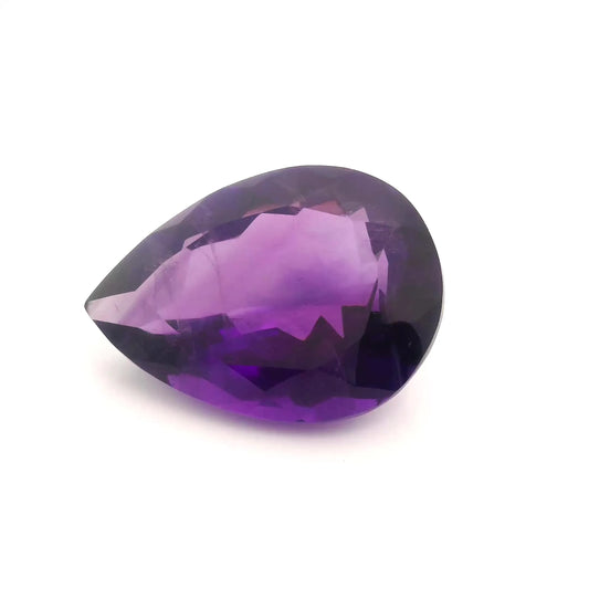 18.42ct Pear Natural Amethyst (Colour Purple, Clarity Slightly Included, Cut Faceted)