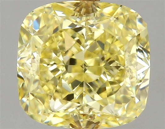 1.20ct Cushion modified Natural Diamond (Colour Fancy Yellow, Clarity VVS1, Cut VG, GIA Certified)