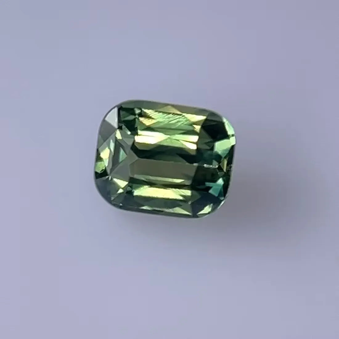 2.02ct Cushion Natural Sapphire (Colour Green, Clarity Eye Clean, Cut Faceted)