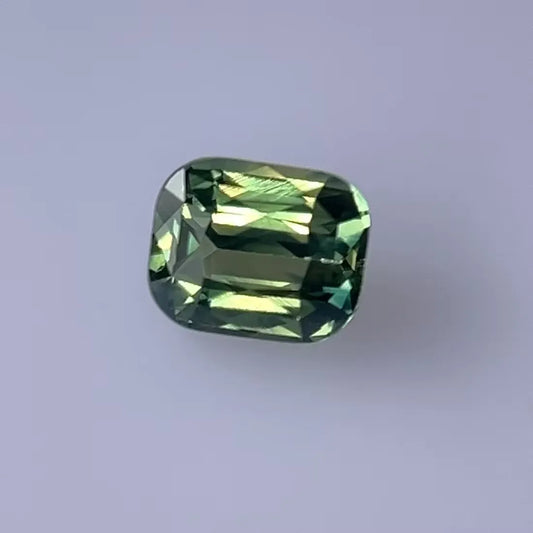 2.02ct Cushion Natural Sapphire (Colour Green, Clarity Eye Clean, Cut Faceted)