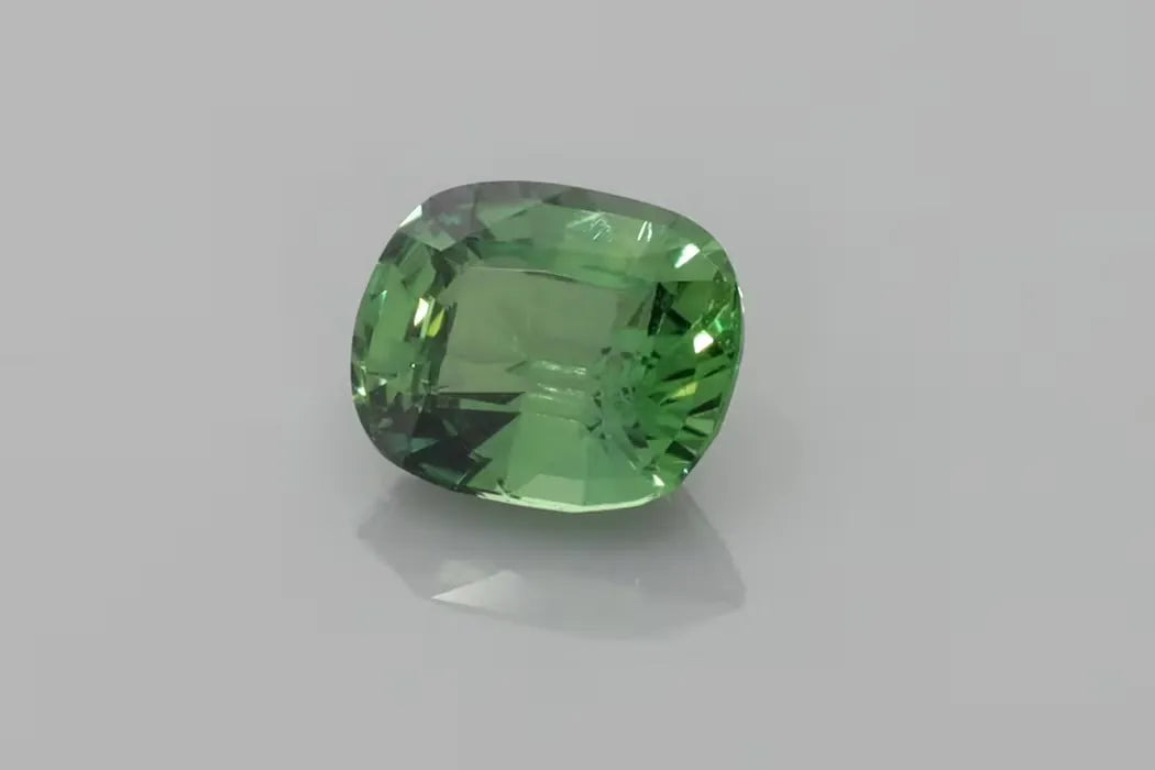 2.03ct Cushion Natural Sapphire (Colour Green, Clarity Slightly Included, Cut Faceted)