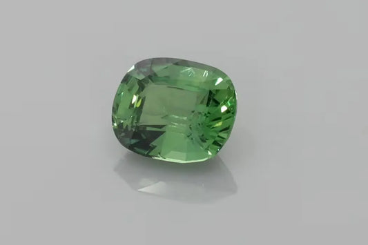 2.03ct Cushion Natural Sapphire (Colour Green, Clarity Slightly Included, Cut Faceted)