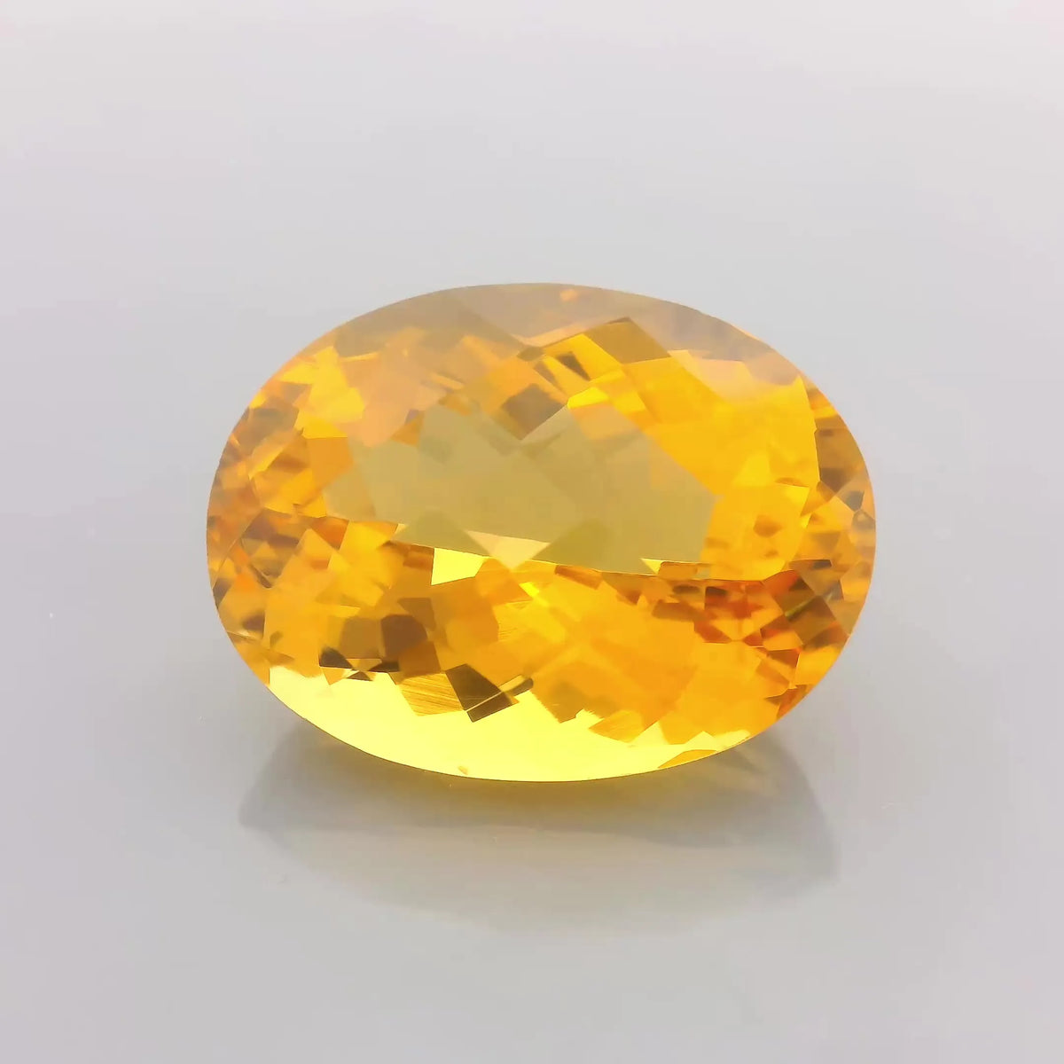 19.64ct Oval Natural Citrine (Colour Yellow, Clarity Eye Clean, Cut Faceted)