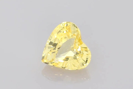 2.07ct Heart Natural Sapphire (Colour Yellow, Clarity Slightly Included, Cut Faceted)