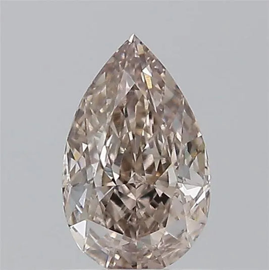 0.61ct Pear Natural Diamond (Colour Fancy Pinkish Brown, Clarity VS1, GIA Certified)