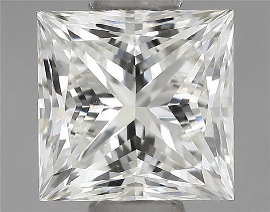 0.60ct Princess Natural Diamond (Colour J, Clarity VS2, Cut P, GIA Certified)