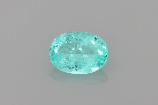 1.32ct Oval Natural Tourmaline (Colour Blue, Clarity Slightly Included, Cut Faceted)