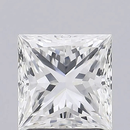 1.51ct Princess Natural Diamond (Colour G, Clarity IF, Cut VG, IGI Certified)