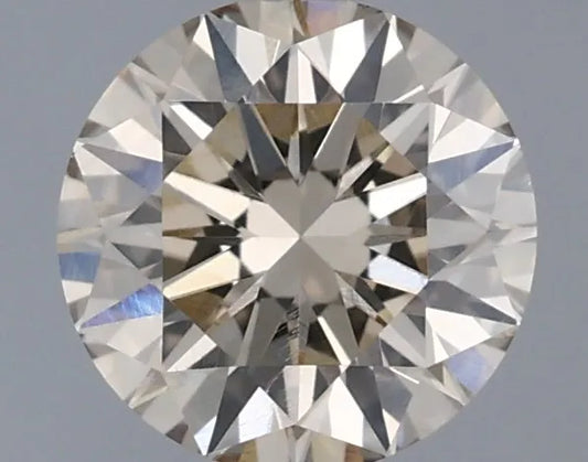 0.55ct Round Natural Diamond (Colour Light Brown, Clarity VVS2, Cut VG, IGI Certified)