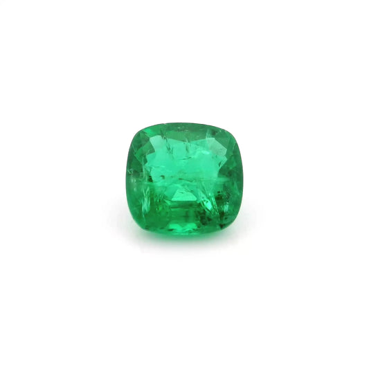 2.00ct Cushion Natural Emerald (Colour Green, Clarity Moderately Included, Cut Faceted)