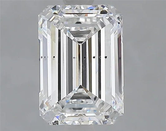 2.00ct Emerald Lab Grown Diamond (Colour F, Clarity SI1, IGI Certified)