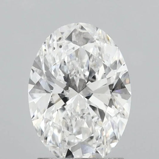 2.00ct Oval Lab Grown Diamond (Colour D, Clarity SI1, IGI Certified)
