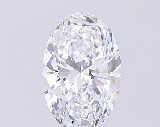 2.00ct Oval Lab Grown Diamond (Colour D, Clarity VVS1, IGI Certified)